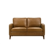 Pemberly Row 3-Piece Leather Living Room Set in Caramel