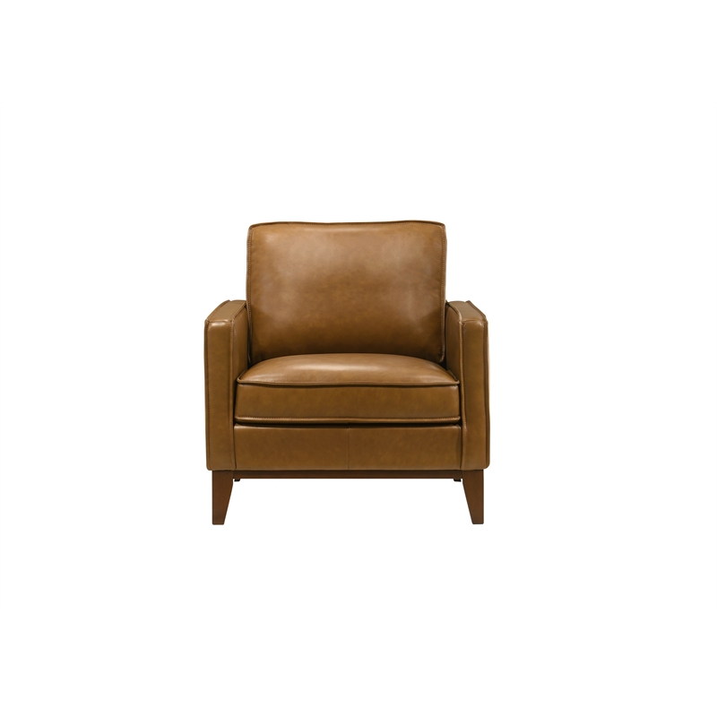 Pemberly Row 3-Piece Leather Living Room Set in Caramel