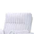 Pemberly Row Fabric Swivel Accent Chair in White