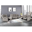 Pemberly Row 3-Piece Manual Fabric Living Room Set in Gray