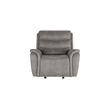 Pemberly Row 3-Piece Manual Fabric Living Room Set in Gray