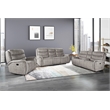 Pemberly Row 3-Piece Manual Fabric Living Room Set in Gray