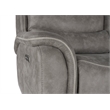 Pemberly Row 3-Piece Fabric Power Living Room Set in Gray with USB Ports