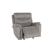 Pemberly Row 3-Piece Fabric Power Living Room Set in Gray with USB Ports