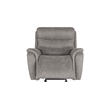 Pemberly Row 3-Piece Fabric Power Living Room Set in Gray with USB Ports