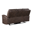 Pemberly Row 3-Piece Fabric Power Living Room Set in Mocha Polyester