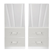 Pemberly Row 8-Piece King Bedroom Set in Wood with White Finish
