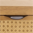 Pemberly Row Wood 1 Drawer Nightstand with Shelf in Natural Finish