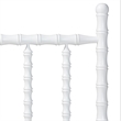 Pemberly Row Edaline Bamboo-Inspired Wood King Headboard in White