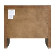 Pemberly Row 28 in Wide Cocoa Brown 2 Drawer Nightstand in Wood