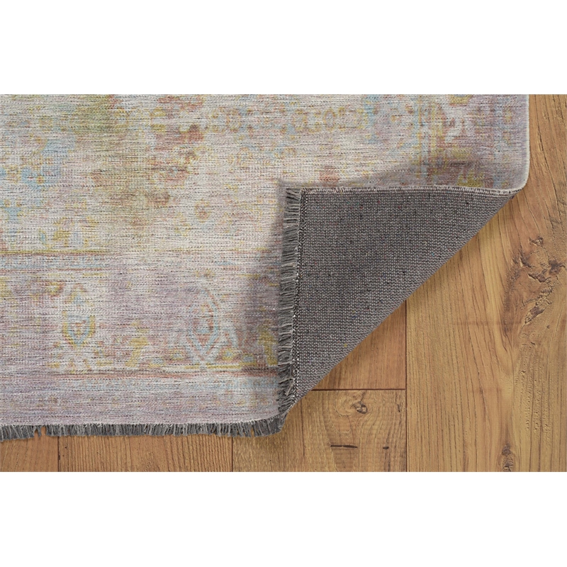 Pemberly Row 2' x 3' Polyester Accent Rug in Lilac and Green