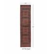 Pemberly Row 2' x 10' Runner Rug in Red and Black Polyester