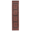 Pemberly Row 2' x 10' Runner Rug in Red and Black Polyester