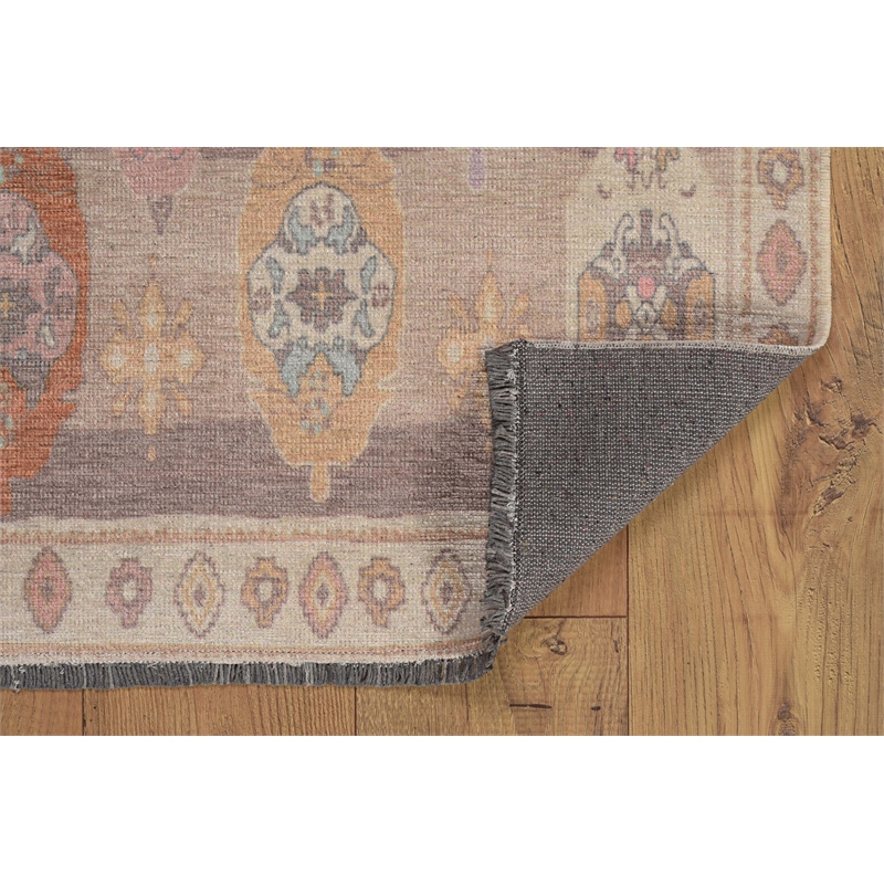 Pemberly Row 3' X 5' Accent Rug in Brown and Beige Polyester Chenille