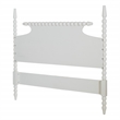 Pemberly Row Spindle Headboard in Mahogany with Antique White Finish