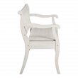Pemberly Row Entryway Storage Bench Distressed White Solid Wood with Veneer