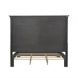 Pemberly Row Queen Storage Bed in Brown Velvet Wood Finish