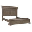 Pemberly Row Queen Bed with Chest Footboard in Brown Bark Finish