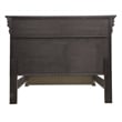 Pemberly Row Queen Bed with Chest Footboard in Brown Bark Finish