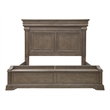 Pemberly Row King Bed with Chest Footboard in Brown Bark Finish