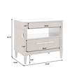 Pemberly Row Bachelor's Chest with Glass Top in Piano Brown Wood