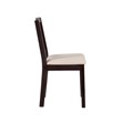 Pemberly Row 3-Piece Drop-Leaf Dining Set in Black Wood with Upholstered Chairs