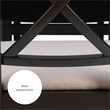 Pemberly Row 3-Piece Drop-Leaf Dining Set in Black Wood with Upholstered Chairs