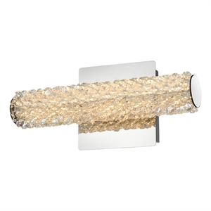 Pemberly Row 12&quot 1-Light Metal Adjustable LED Wall Sconce in Chrome