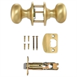 Pemberly Row Cambridge Passage Brass Door Knob in Satin Gold Classic Style