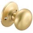 Pemberly Row Cambridge Passage Brass Door Knob in Satin Gold Classic Style