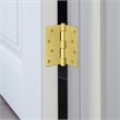 Pemberly Row Steel Door Hinge 4-Inch Satin Brass 1/4-Inch Radius 10-Pack