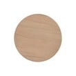 Pemberly Row Round Spindle Side Table in Natural Finished Rubberwood