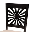Pemberly Row Olympia 6-Piece Wood Dining Set in Beige and Espresso Brown