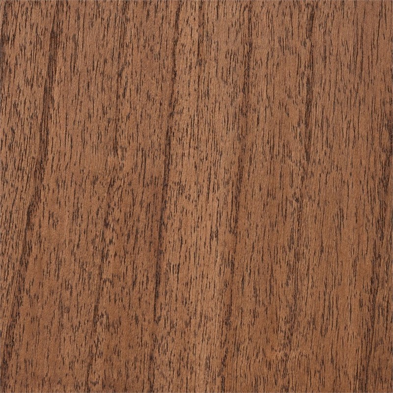 Pemberly Row Walnut Brown Bayur Wood Nightstand with Rope Webbing