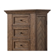 Pemberly Row Swivel Lingerie Chest with Mirror in Walnut Wood Finish