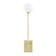 Pemberly Row Metal Wall Sconce with Opal White Glass in Satin Brass