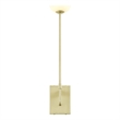 Pemberly Row Metal Wall Sconce with Opal White Glass in Satin Brass