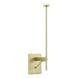 Pemberly Row Metal Wall Sconce with Opal White Glass in Satin Brass