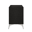 Pemberly Row 2-Drawer Solid Wood Nightstand in Black