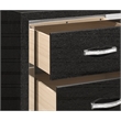Pemberly Row 2-Drawer Solid Wood Nightstand in Black