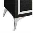 Pemberly Row 2-Drawer Solid Wood Nightstand in Black