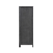 Pemberly Row 5-Drawer Chest in Solid Wood and Charcoal Finish