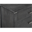 Pemberly Row 5-Drawer Chest in Solid Wood and Charcoal Finish
