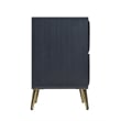 Pemberly Row 2-Drawer Wood Nightstand in Black