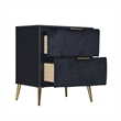 Pemberly Row 2-Drawer Wood Nightstand in Black