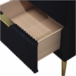 Pemberly Row 2-Drawer Wood Nightstand in Black