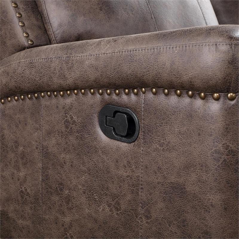 Pemberly Row 2-Piece Polyester Fabric Sofa and Loveseat Set in Mocha