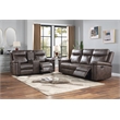 Pemberly Row 2-Piece Polyester Fabric Sofa and Loveseat Set in Mocha