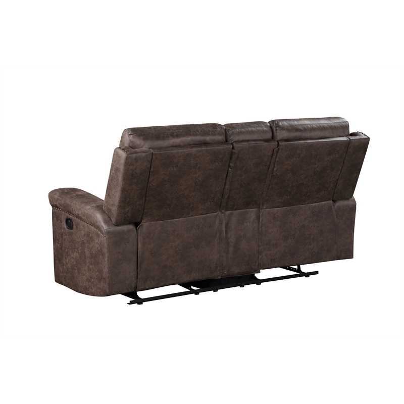 Pemberly Row 2-Piece Polyester Fabric Sofa and Loveseat Set in Mocha