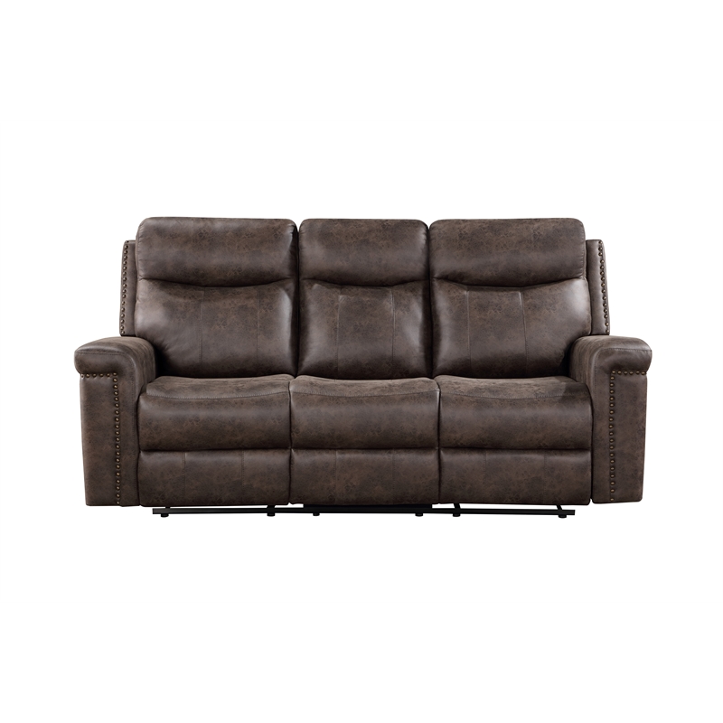 Pemberly Row 2-Piece Polyester Fabric Sofa and Loveseat Set in Mocha